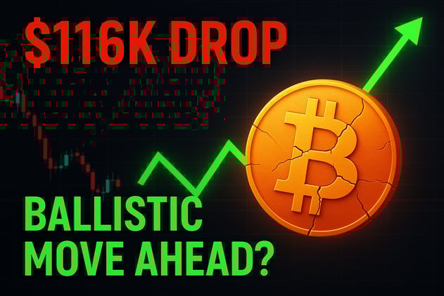 Bitcoin Drops Below $116K – Calm Before the Ballistic Breakout?