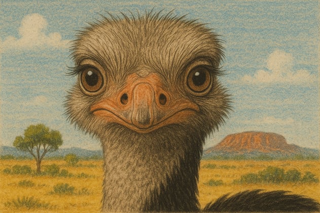 Ostriches In Australia