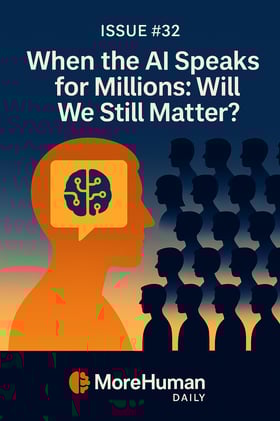 🧠 Issue #32 – When the AI Speaks for Millions: Will We Still Matter?