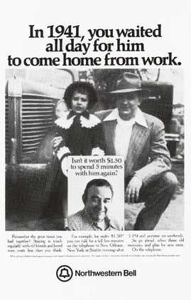 16-FEB-2026 | Tom McElligott’s “Waited for him all day” Ad for Northwestern Bell