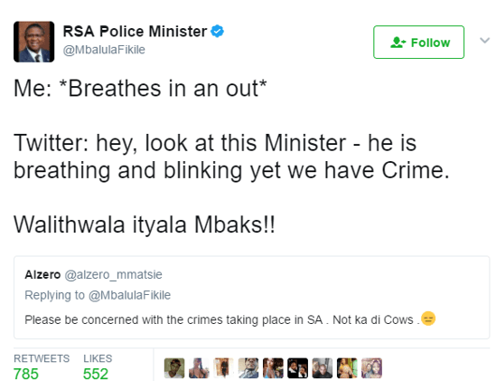 5 Reasons Why Fikile Mbalula And Chrissy Teigen Are Totally The Same Person