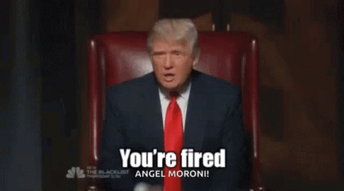 You are Fired! Trump Said