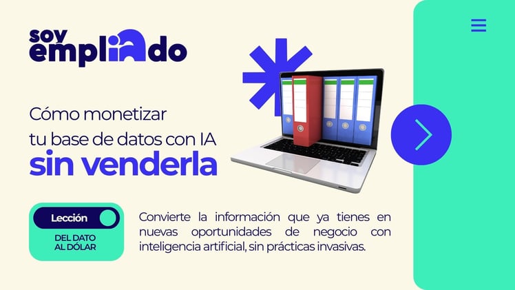 Del dato al dólar: cómo monetizar tu base de datos con IA (sin venderla)