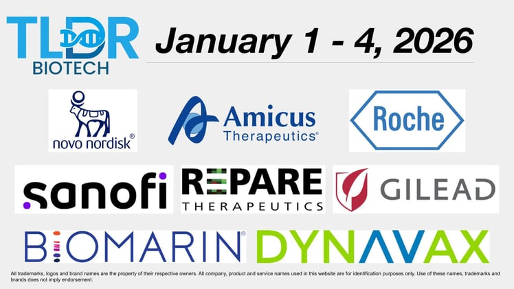 Biotech & Pharma Updates | January 1 - 4, 2026