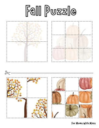 Fall Puzzle Worksheet
