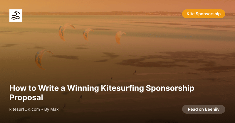 How to Write a Winning Kitesurfing Sponsorship Proposal