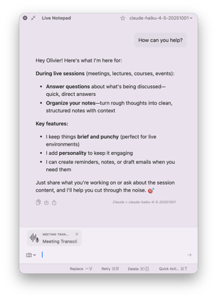 Live Notepad: your meeting's new best friend