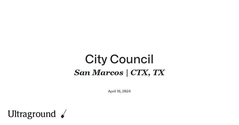 San Marcos City Council