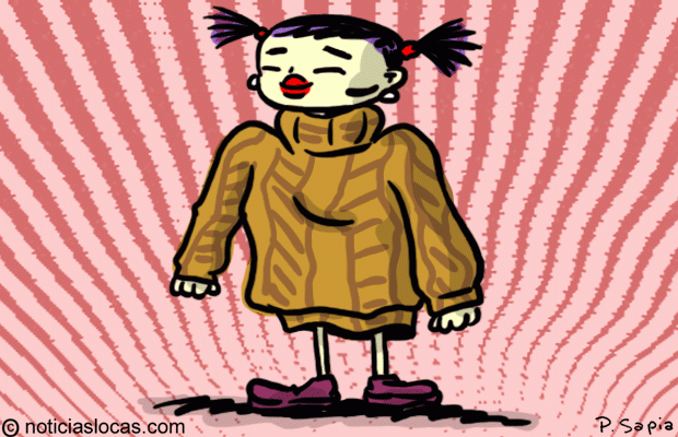 Una mujer completamente ciega teje sweaters increíbles
