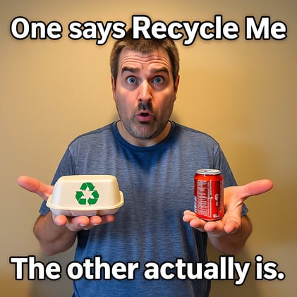 ♻️ The Trash That Says "Recycle Me" But Means "Good Luck"