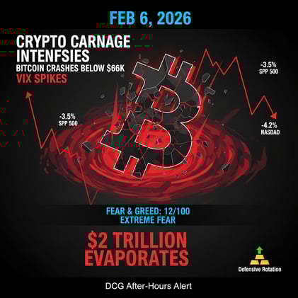🚨 CRYPTO CARNAGE INTENSIFIES: Bitcoin Crashes Below $66K as $2 Trillion Evaporates | Markets in Extreme Fear Mode
