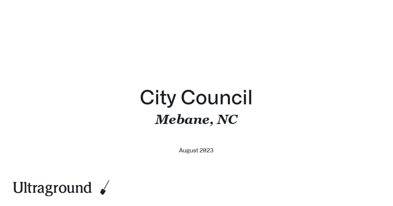 Mebane City Council