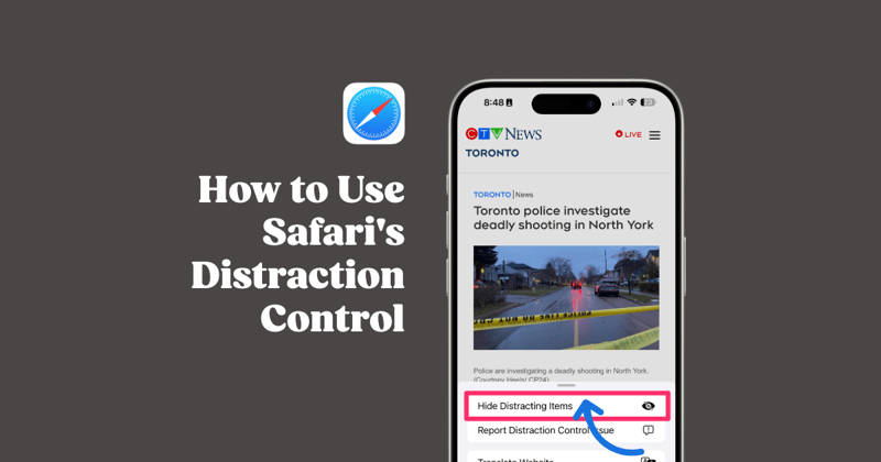 How to Use Safari's Distraction Control on iPhone