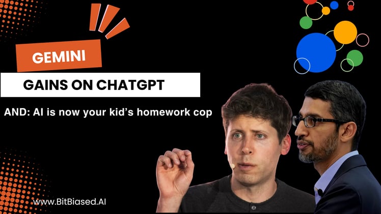 Gemini Gains on ChatGPT