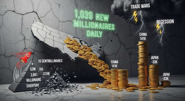 US created eye-popping number of new millionaires in 2024, report finds
