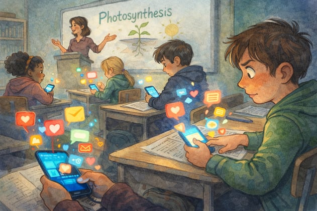 Students aren’t just using their phones.