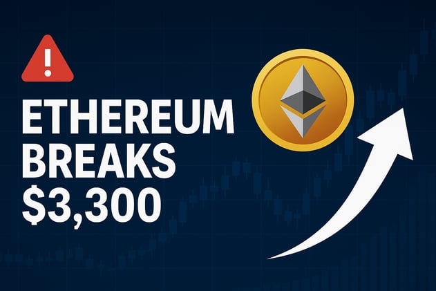 🚨 ETH just smashed through $3,300. And that’s not even the main story.
