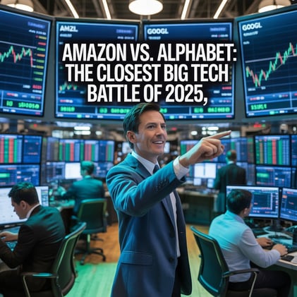 💥Amazon vs. Alphabet: The Closest Big Tech Battle of 2025