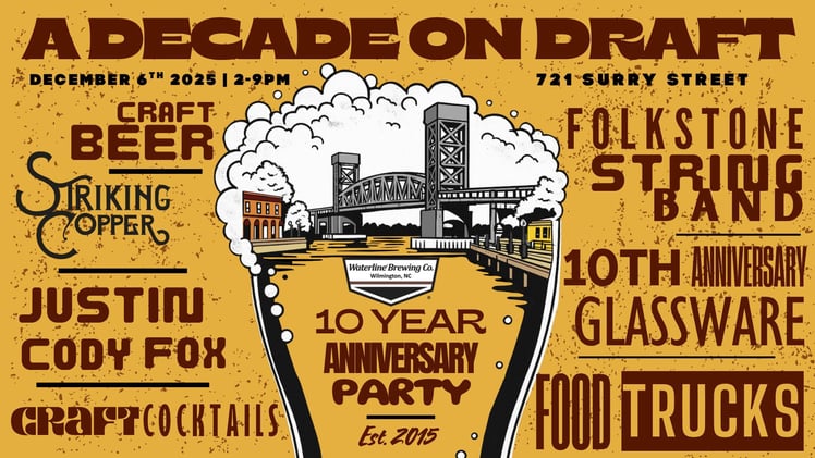 PCJ Mon Dec 1: Waterline Turns 10! Celebrate with Music, Beer & More