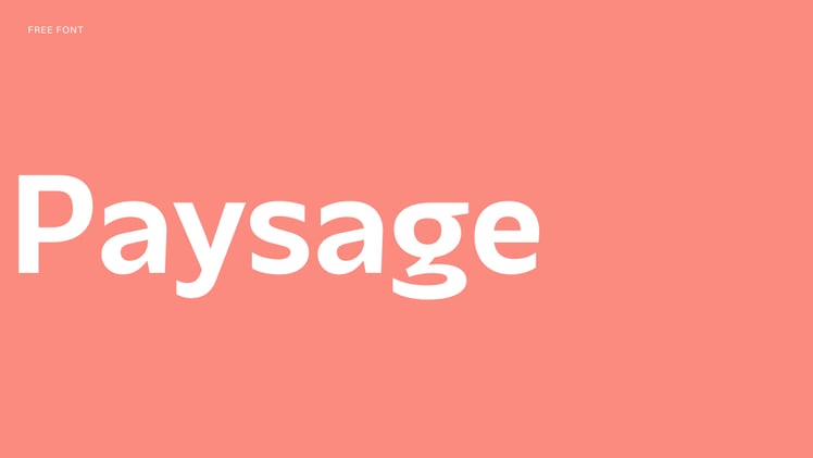 Free Font (No148) – Paysage