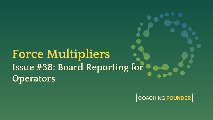 Board Reporting for Operators