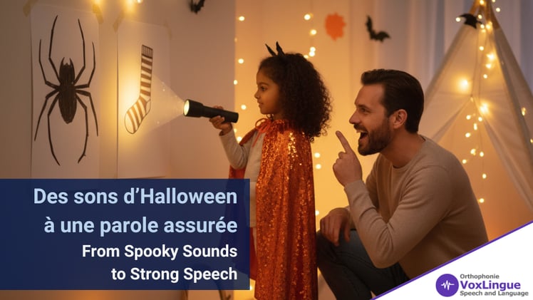 Des sons d’Halloween à une parole assurée · From Spooky Sounds to Strong Speech