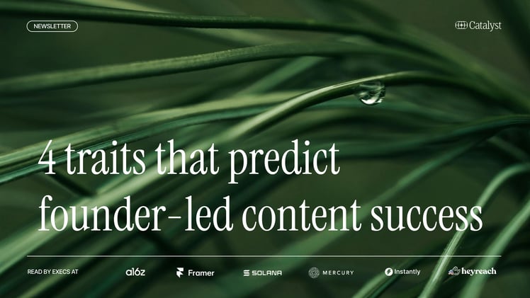 4 traits that predict founder-led content success