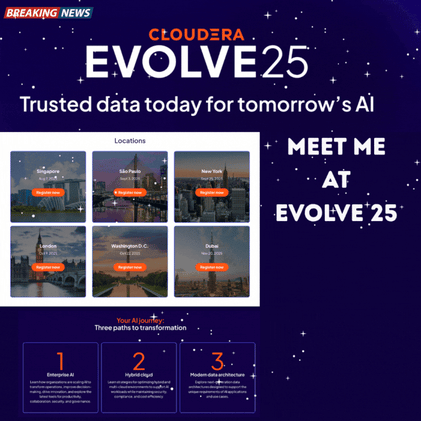 Cloudera EVOLVE25 is LIVE, Roadmap for building scalable AI Agents in 2025