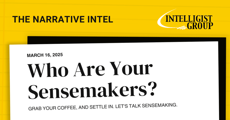 Who Are Your Sensemakers?
