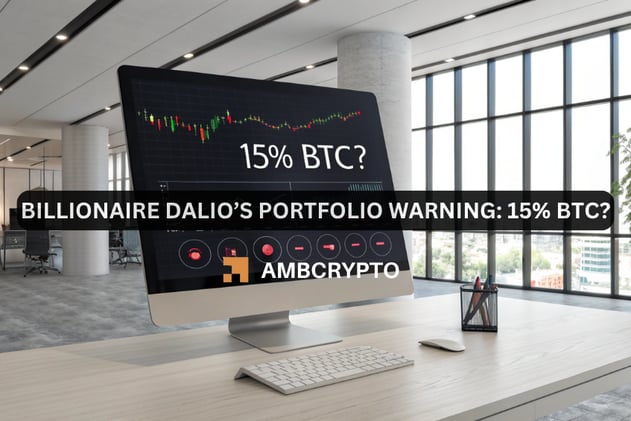 Billionaire Dalio’s portfolio warning: 15% BTC?