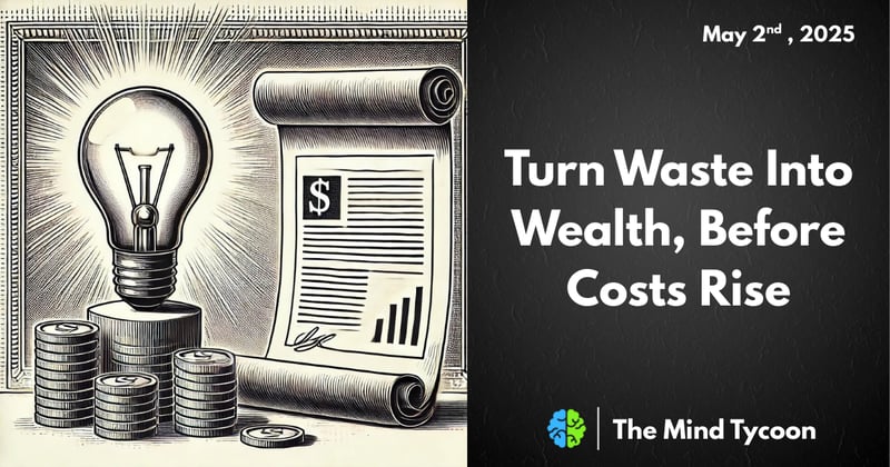 Turn Waste Into Wealth, Before Costs Rise