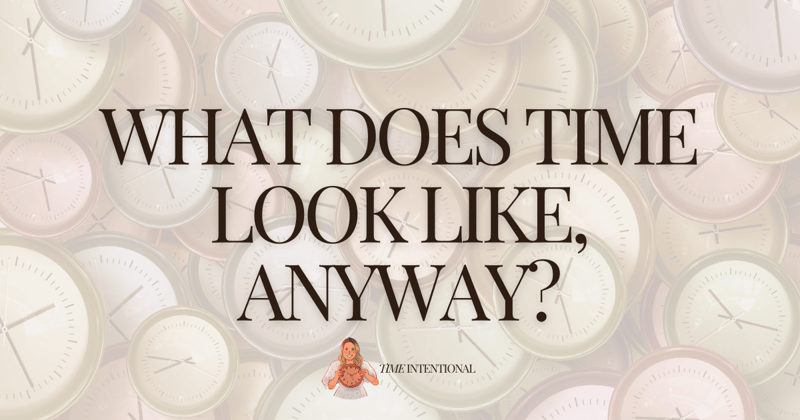 What does time look like, anyway?