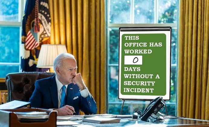 White House staffer changes ‘days without security incident’ sign back to zero