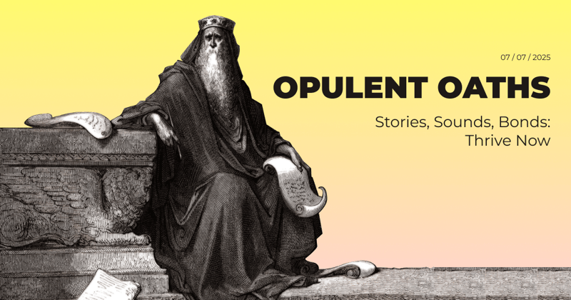 Opulent Oaths - Stories, Sounds, Bonds: Thrive Now