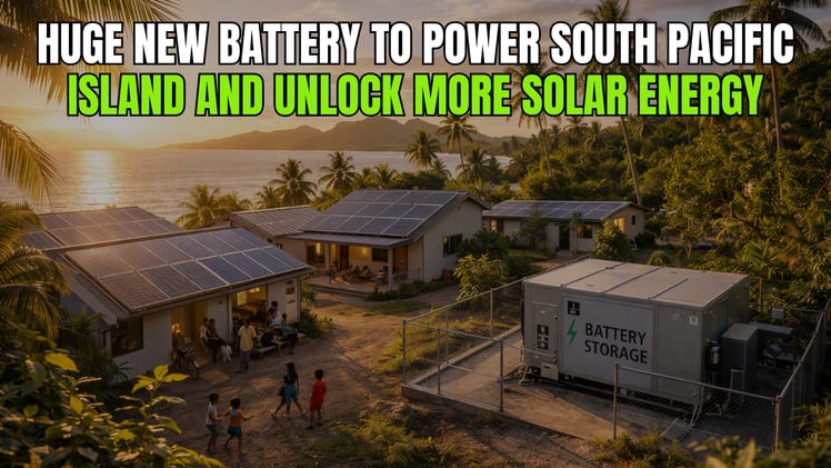 🌱 Huge New Battery to Power South Pacific Island and Unlock More Solar Energy 🔋☀️