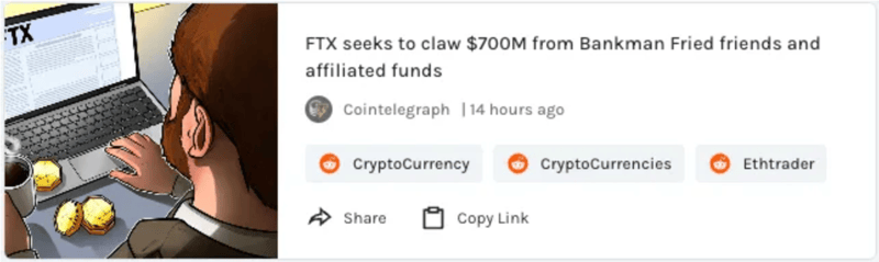 FTX seeks $700M clawback from SBF friends and affiliations