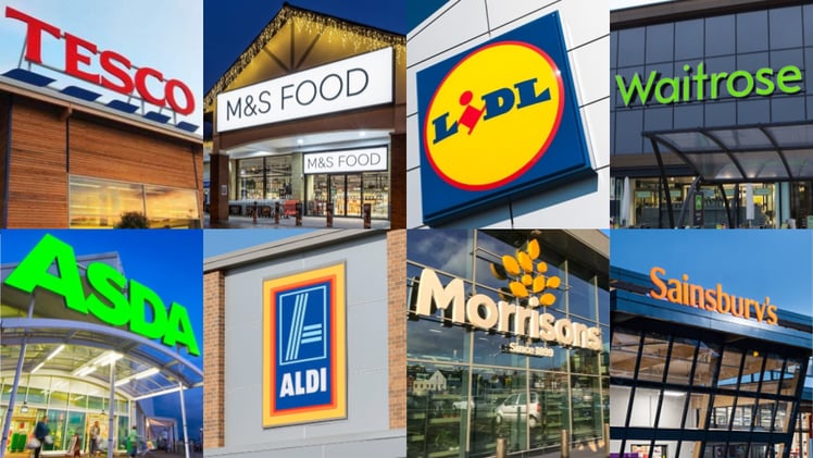 Which UK supermarket is the cheapest to shop for gluten free?