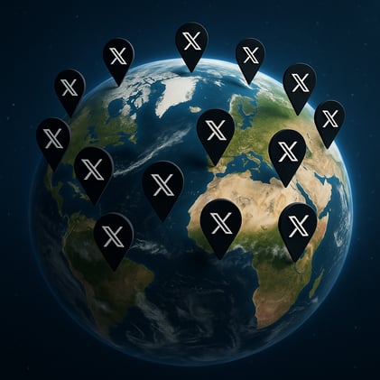 🛰️📍 X revela ubicación real de cuentas
