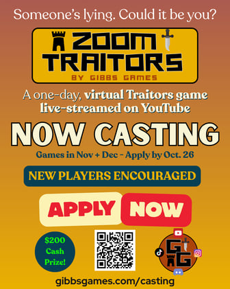 🏰 Zoom Traitors is NOW CASTING!