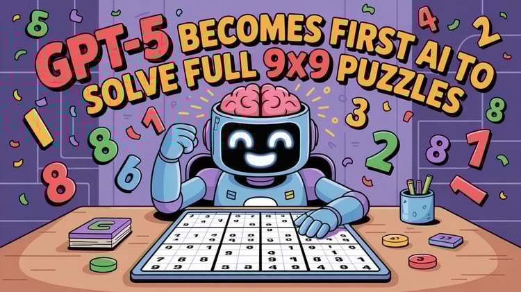 GPT-5 becomes first AI to solve full 9x9 puzzles. 