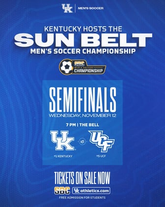 Big Blue Brew 11/12: Men's Soccer Hosts Sun Belt Semifinals