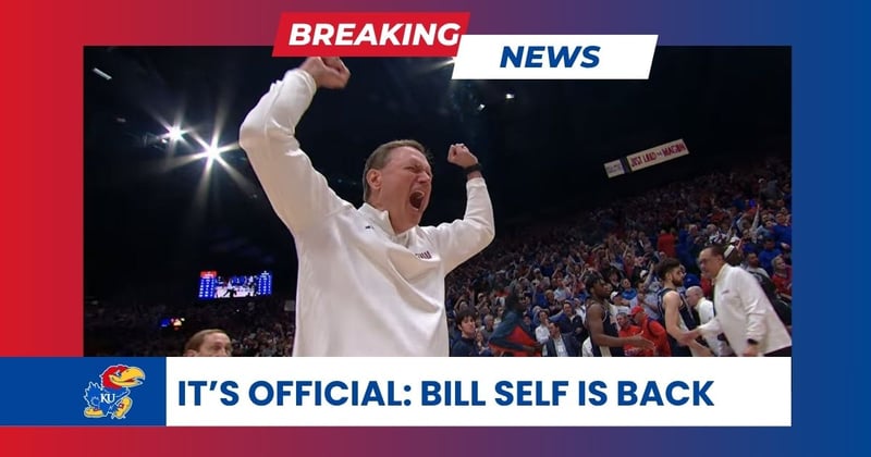 🚨 Breaking: Bill Self announces return to Kansas
