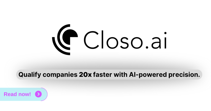 20x 🔥 lead qualification with closo.ai