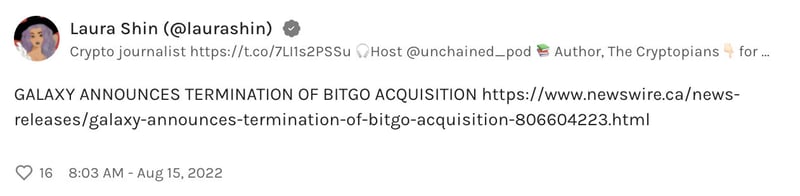 August 15, 2022 - Day in Review