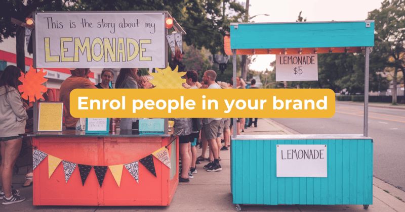 Stop selling, start enroling people