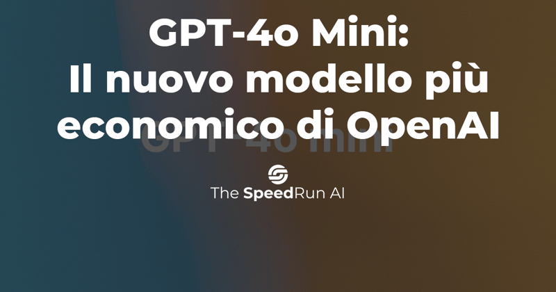 ✴️ GPT-4o mini: il nuovo modello economico di OpenAI. ✴️