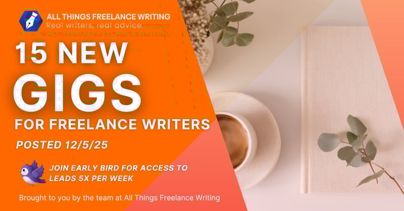 12/5 Freelance Writing Jobs