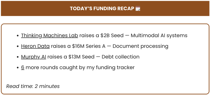 📌 9 AI Startups raise $2.3B+