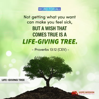 Jesus is your life-giving tree