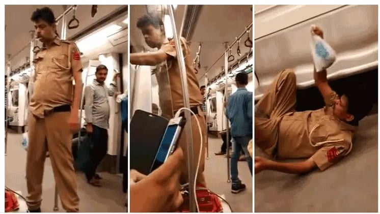 «Borracho en el metro», el video viral que destruyó la reputación de un policía